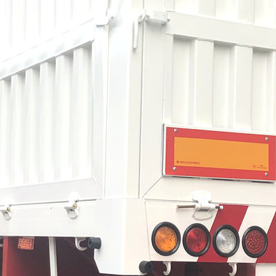 13T/14T/16T/20T BPW/FUWA 3-Achsen-Flachbett-Sehranhänger mit Seitenwand