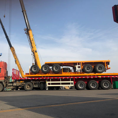 Containerschifffahrt CIMC 20ft Container Flatbed Semi Trailer mit 12uints Twist Locks
