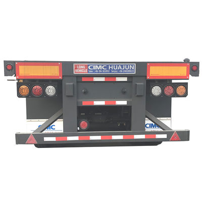 12400*2500*1580mm, 12400*2500*1580mm CIMC 3 Achsen Behälter Flachbett Semianhänger 60 t