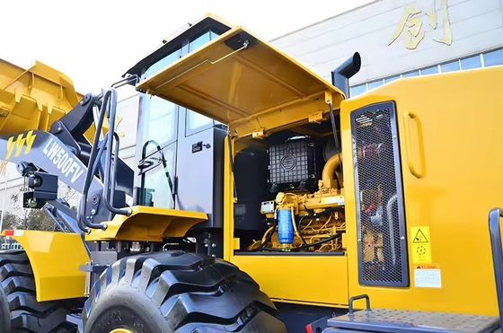 8000*3016*3515 Abmessung LW500F Radlader 5 Tonnen Minenlader Weichai/Cummins Motor