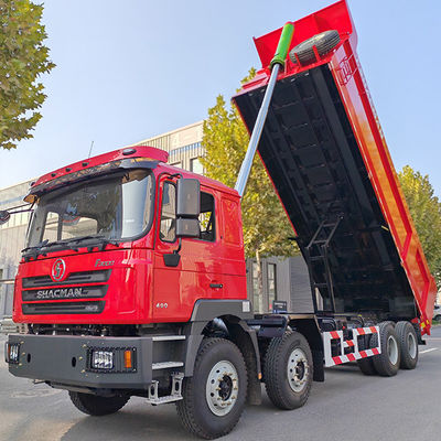 12 Vorwärtsverschaltungsnummer Shacman 8X4 F3000 Abstoßwagen für schwere Maschinen Flachkabine